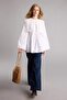 Crop Wide Leg High Waist Short Wide Leg Jean Trousers H5346Ax26Sm - 3