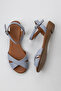 Blue Light Leather Women's Sandals 01Wn3808 - 5