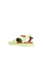 Green Leather Women's Sandals 01Wq9102 - 4