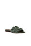 Green Light Suede Women's Flat Slippers 01Wn1908 - 3