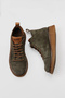 Khaki Suede Women's Flat Boots 01Wv5204 - 5