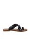 Black Multi Leather Women's Flip Flops 01Wu3419 - 2