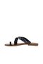 Black Multi Leather Women's Flip Flops 01Wu3419 - 4