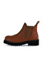 Tan Light Flotter Leather Women's Flat Boots 01Wt0801 - 4