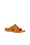 Orange Leather Women's Flip Flops 01Wy2910 - 3