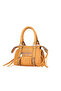 Orange Light Leather Women's Handbag - 3