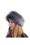 Anatolia Handmade 100% Wool Gray Brown Fur Women's Real Leather Börk Hat - 5