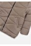 Girl's Padded Coat Dark Beige 7436 - 6