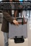6 Compartment Shoe Bag - Travel Organizer Shoe Storage Bag Gray 35X22X40Cm - 3