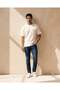 Men Ivory Jacquard T-Shirt With Pocket - 2
