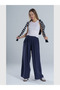 Women's Silky Soft Flowy Fabric Elastic Waist Extra Loose Wide Leg Wide Fit Trousers with Front Pockets - 2