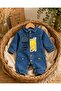 Boy's Baby Jeans (Jeans) Embroidered Overalls with Hat - 4