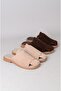 Seç 4104 Genuine Leather Women's Slippers (Heel Height: 2cm) Brown Suede - 8