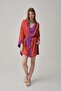 Vegan Silk Satin Women's Nightgown and Robe Set - Lx.25221 Violet