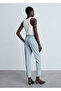 Straight-Cut Fabric Trousers - 4