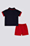 Baby Boy 2-Piece Short Sleeve T-Shirt Set - Navy Blue - 3
