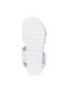 Flower Patterned Children's Sandals with Orange Buckle - 6