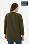 Women's Tunic Large Size Capri Island Printed Thin Sweatshirt Spr26Btk990-1 - 3