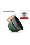 Flat Top Diamond Shape Foundation Brush with Cover, Dark Green - 5