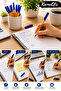 Tr23 Blue Ballpoint Pen Set of 6 |   1.0 mm Tip, Fluent Writing, Office & School Use - 4
