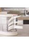 Clear Countertop Cutlery Drying Holder, Utensil Drainer with 3 Compartments & Drain Holes - 3