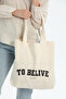 Printed Beach Bag with Pockets, Shoulder Bag, Canvas Bag - 3