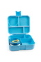 Dino Bento Lunch Box With Food Jar, 4 Compartments - Blue