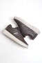 Men's Casual Sports Shoes Brown Comfortable Walking Sneaker – Thick Sole Leather Look - 2
