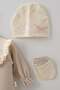 Baby Girl Flower-Patterned Lace Bow 5-Piece Newborn Hospital Release Zibin Set - 4