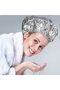 12-Piece Aluminum Foil Deep Conditioning Caps,Reusable Hair Processing Shower Caps for Home and Salon,12 Inches,Silver - 5