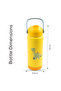 Insulated Stainless Steel Water Bottle, Leakproof, Soft Handle, Odour Free, 500 ml, Yellow - 8
