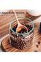 4-Piece Vacuum Sealed Coffee Bean Storage Jars, Transparent Glass Airtight Container Set