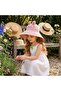 Rabbit Model Whistle Mesh Anti-Sweat Adjustable Children's Hat with Nape Protection, Sun Protection Hat, Outdoor Summer Beach Vacation - 2