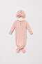 Powder Baby Sleeping Bag with Tie Detail and Hat - 2