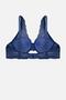 Lace Piece Bra - Non-Padded - 2277 - Navy Blue - 2
