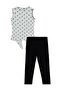 Bow Patterned Set for 2-5 Years - Ecru - 2