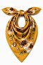 Summer Floral Pattern Satin Women's Scarf