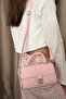 Martha Pink Matte Women's Shoulder and Shoulder Bag - 4