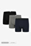 Men's Colorful 3-Piece Long Leg Bamboo Boxers - 25202