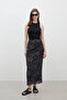 PATTERNED TULK SKIRT LOTUS - 3