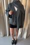 Gray Ura Knitwear Buttoned Cardigan