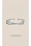 Silver Color Zircon and Baguette Stone Stainless Steel Adjustable Cross Handcuff Bracelet