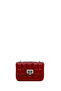 Women's Red Long Strap Quilted Mini Crossbody Bag 26Sbd2481Kp - 7