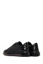 Men's Black Lace-Up Thick Soled Genuine Leather Sneaker, Winter Sports Shoes 25Wfd631018 - 5