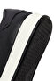 Men's Black Lace-Up Thick-Soled Sports Shoes, Leather Sneaker 26Sfd610618 - 8