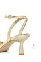 Women's Gold Anklet Buckled Stiletto Heel U Metallic S Sandals 26Sfe391632 - 4