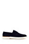Men's Navy Blue Lace-Up Suede Leather Casual Shoes 26Sfd610510
