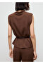 Drape Collar Blouse - 4