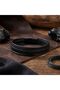 Black Tube Braided and Multi-Leather Bracelet - Zamak Lock - 21 cm - 3