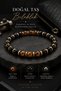 Tibetan Agate - Onyx - Hematite Natural Stone Design Bracelet (Nazar-Courage-Stress-Positive Energy)